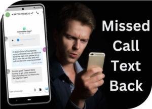 missed call text back service essex